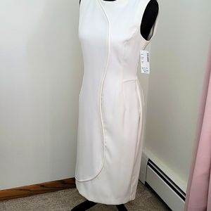 NWT WHITE SHEATH DRESS